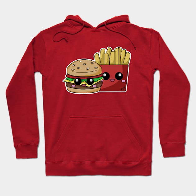 Burger Buddies Hoodie by Happy Taco Studio